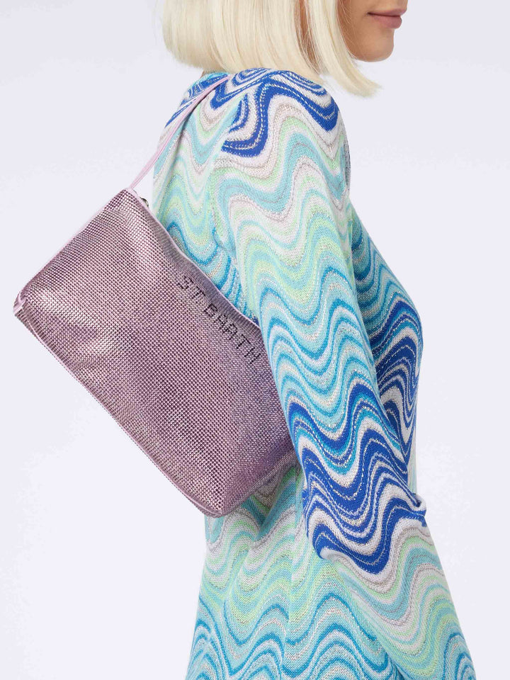 Mini bag with lilac rhinestones - MC2 Saint Barth
