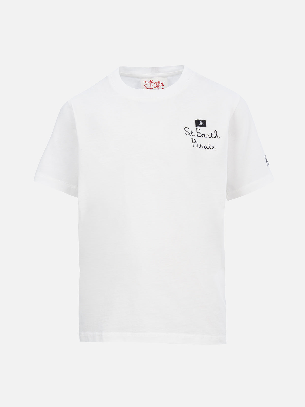 Boy cotton t-shirt with Snoopy print and St. Barth Pirate embroidery | SNOOPY PEANUTS SPECIAL EDITION - MC2 Saint Barth
