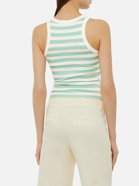 Ada striped ribbed cotton tank top - MC2 Saint Barth