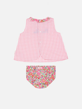 Abbie cotton top and bloomers with Besty print | MADE WITH LIBERTY FABRIC - MC2 Saint Barth