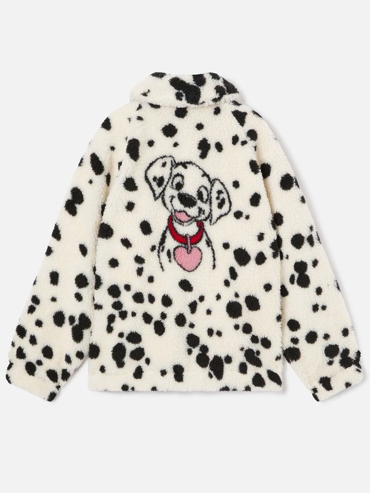 Veste teddy crème Abel à motif dalmatien | Special edition 