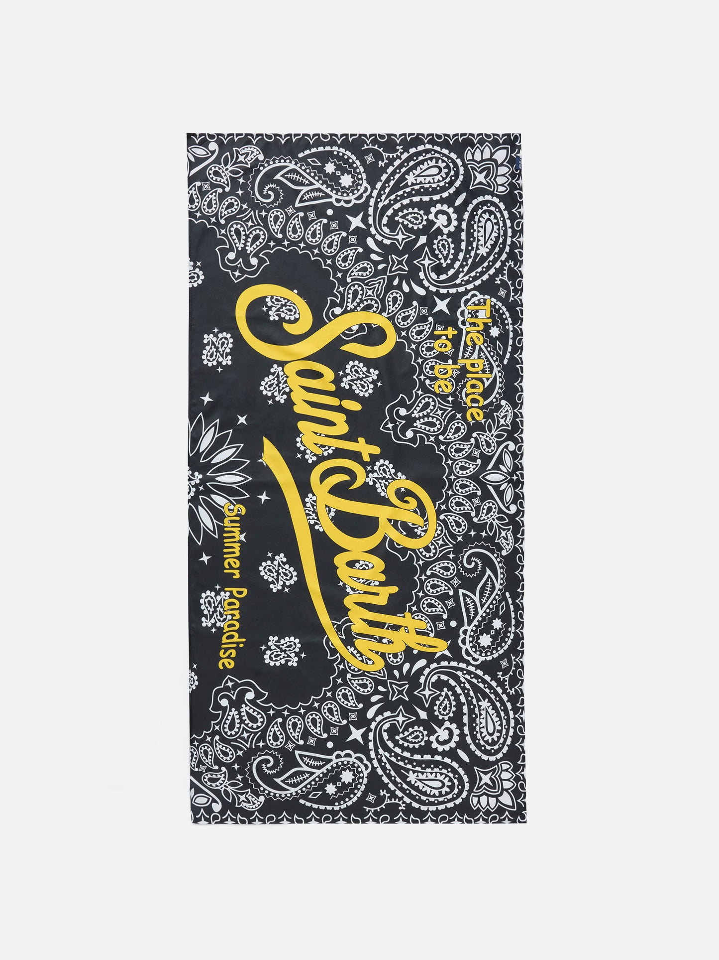 Serviette de plage Aidan avec imprimé bandana et logo 