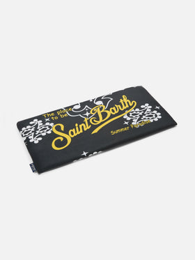 Serviette de plage Aidan avec imprimé bandana et logo 