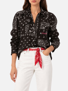 Chemise en lin noir Alodie Tex 