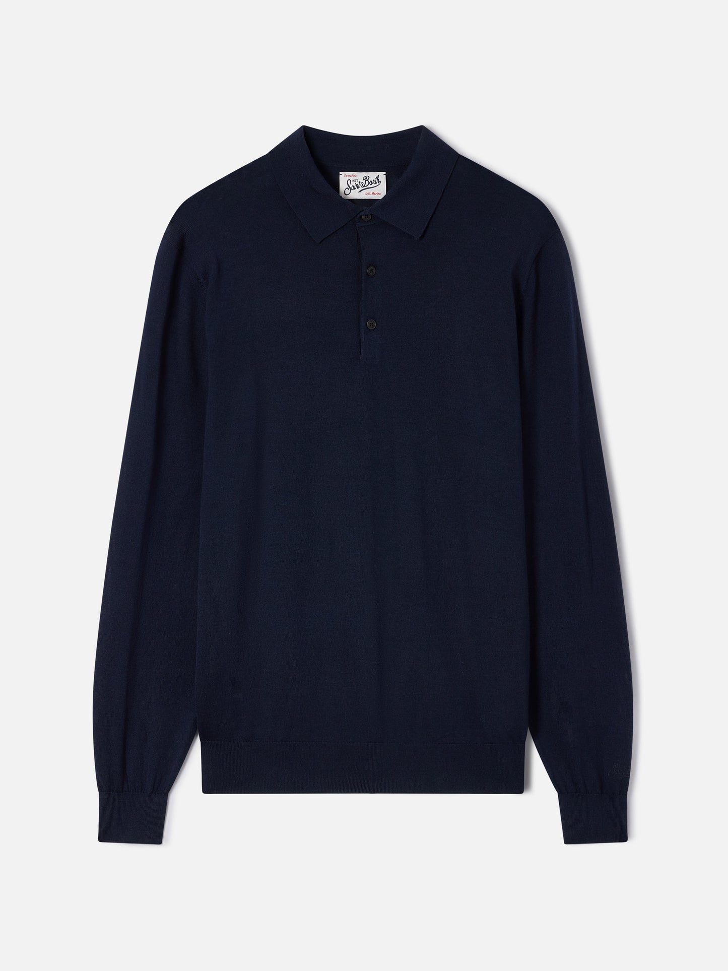 Polo Alfie en azul marino de Merino blue 