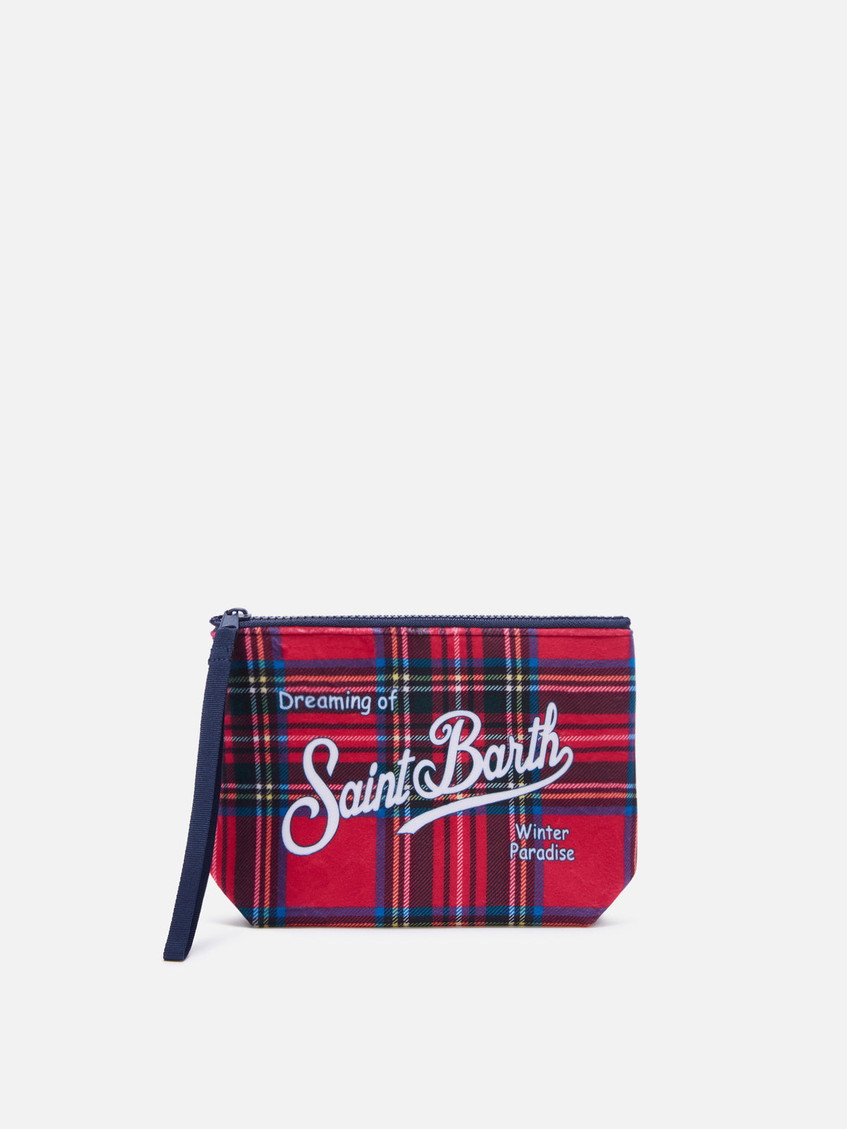 Pochette Aline con stampa tartan