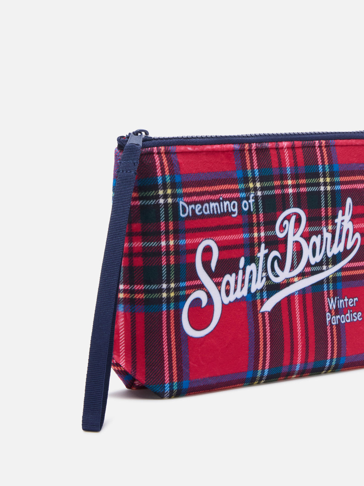 Pochette Aline con stampa tartan