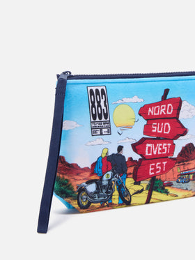 Light blue Aline pochette with album cover print | Special edition