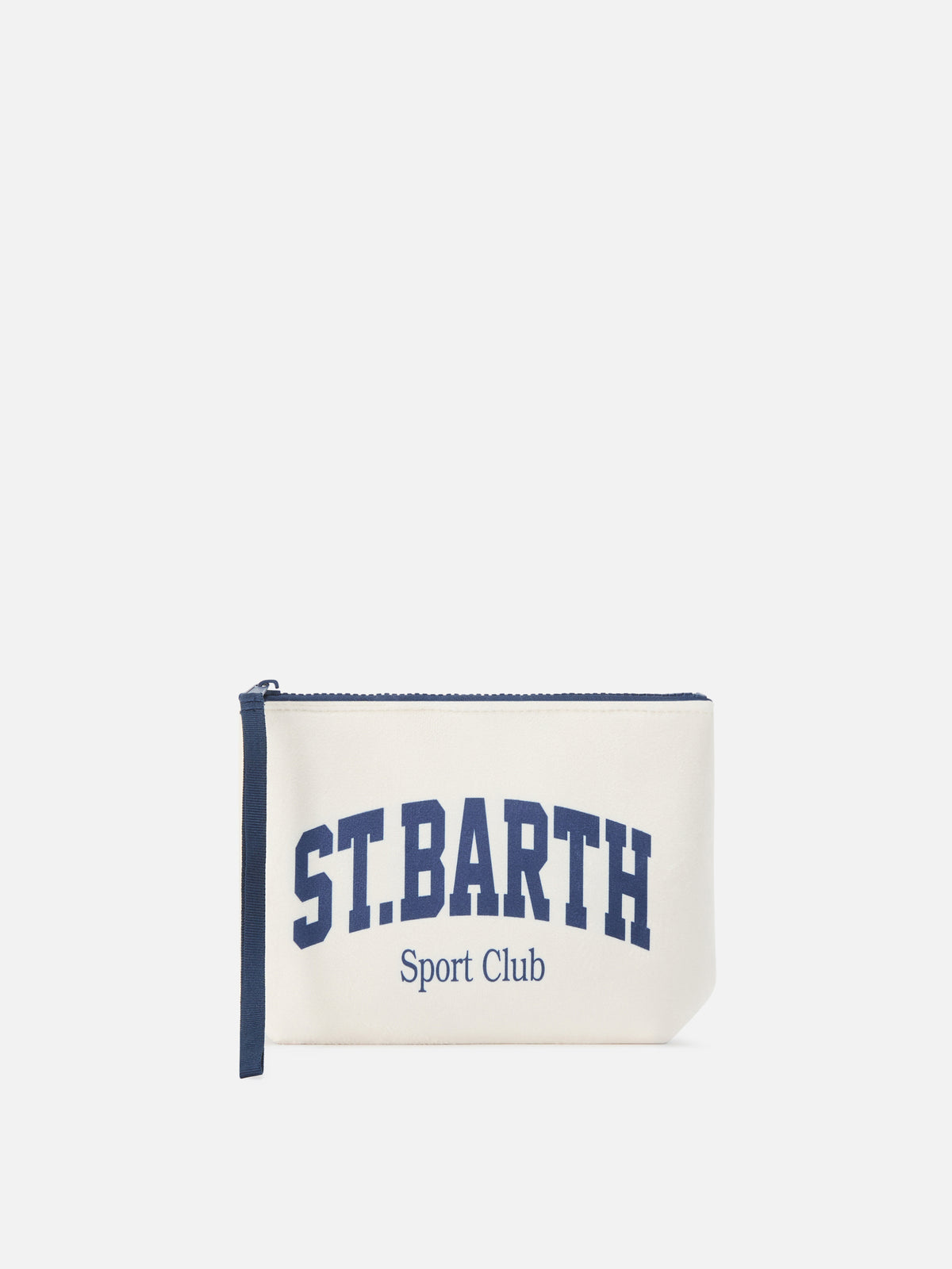 Beige Aline pochette with St. Barth Sport Club print