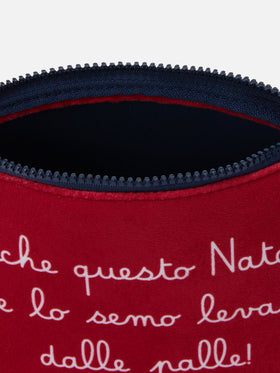 Wollpochette Aline mit „E anche questo Natale...“-Aufdruck | VACANZE DI NATALE SONDERAUSGABE