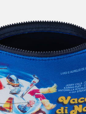 Wollpochette Aline mit Vacanze di Natale-Filmdruck | VACANZE DI NATALE SONDERAUSGABE