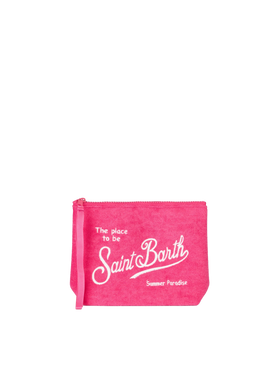 Aline fuchsia embossed terry pochette - MC2 Saint Barth