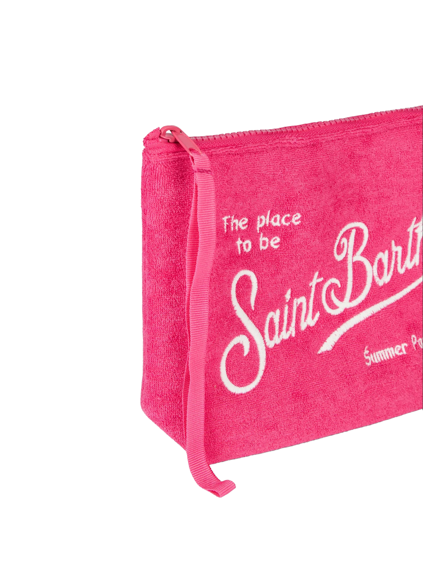 Aline fuchsia embossed terry pochette - MC2 Saint Barth
