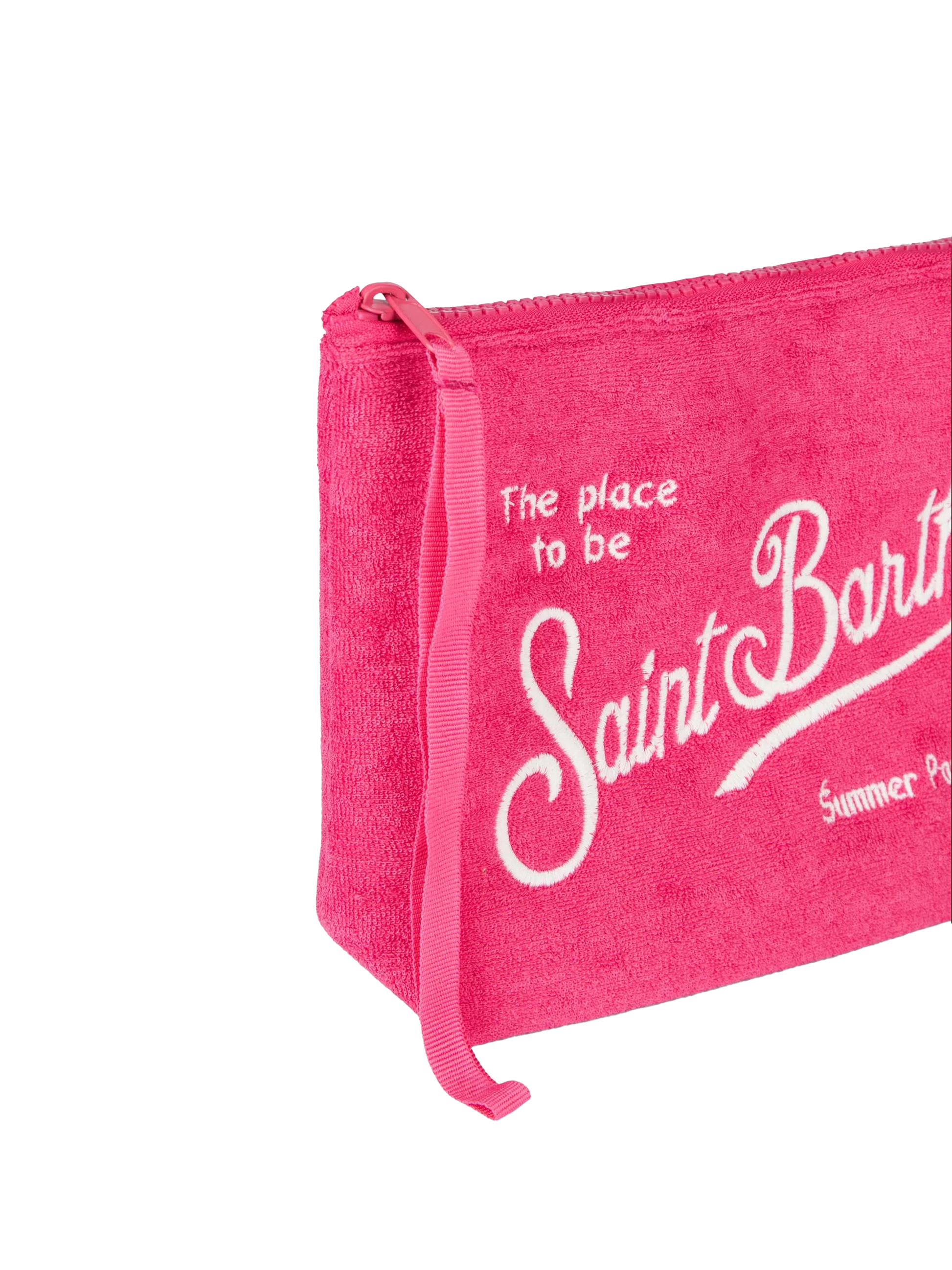 Aline fuchsia embossed terry pochette - MC2 Saint Barth