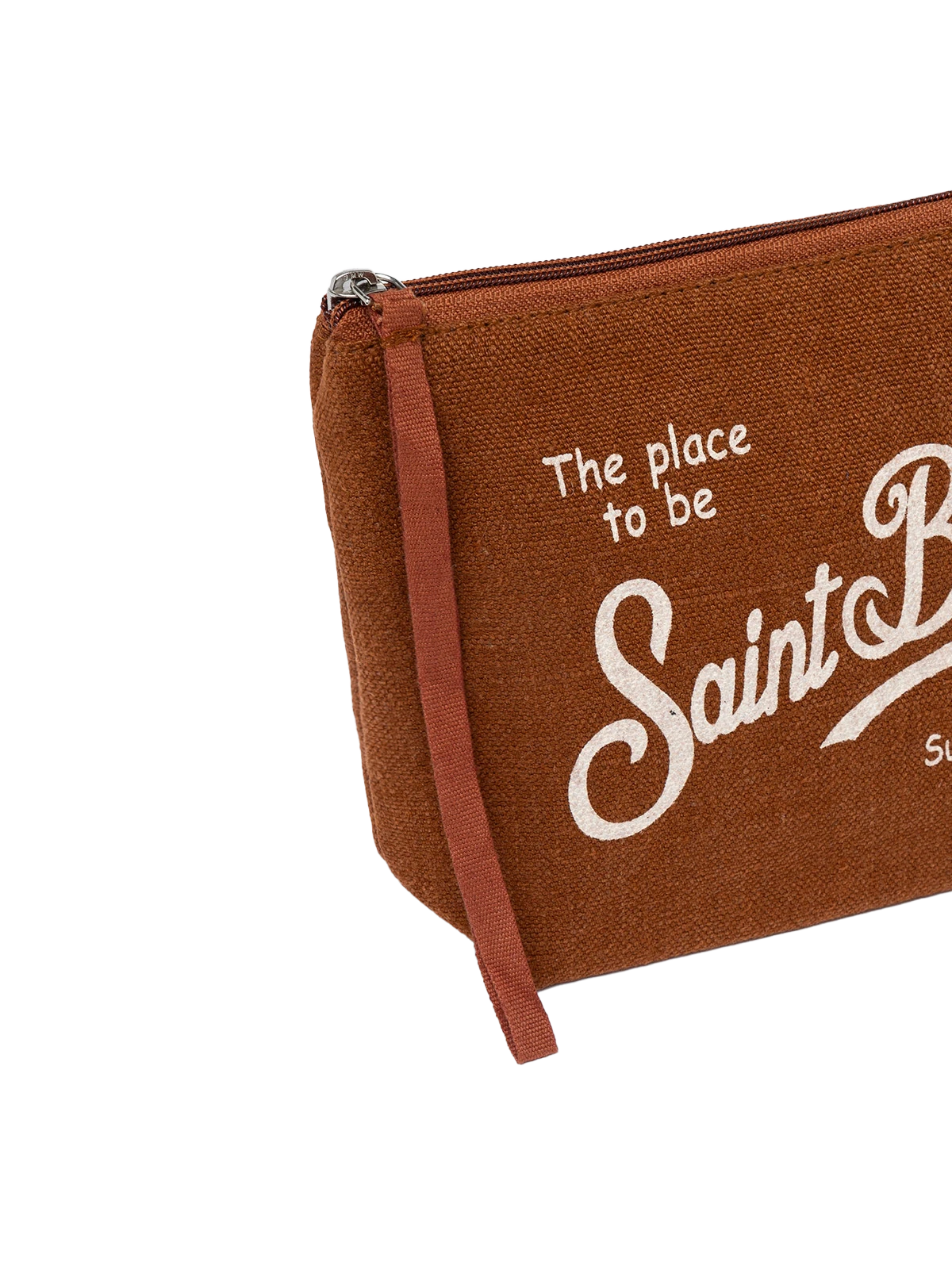 Aline brown linen pochette - MC2 Saint Barth