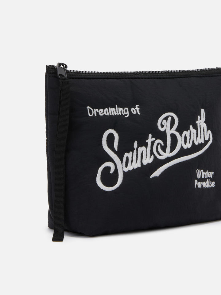 Aline Puffer Pouch in padded black nylon