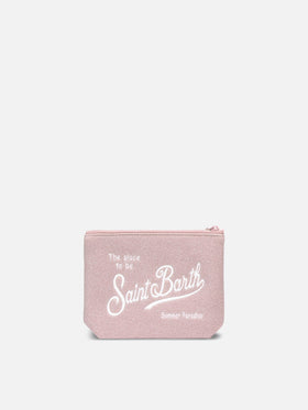 Aline pink  lurex pochette