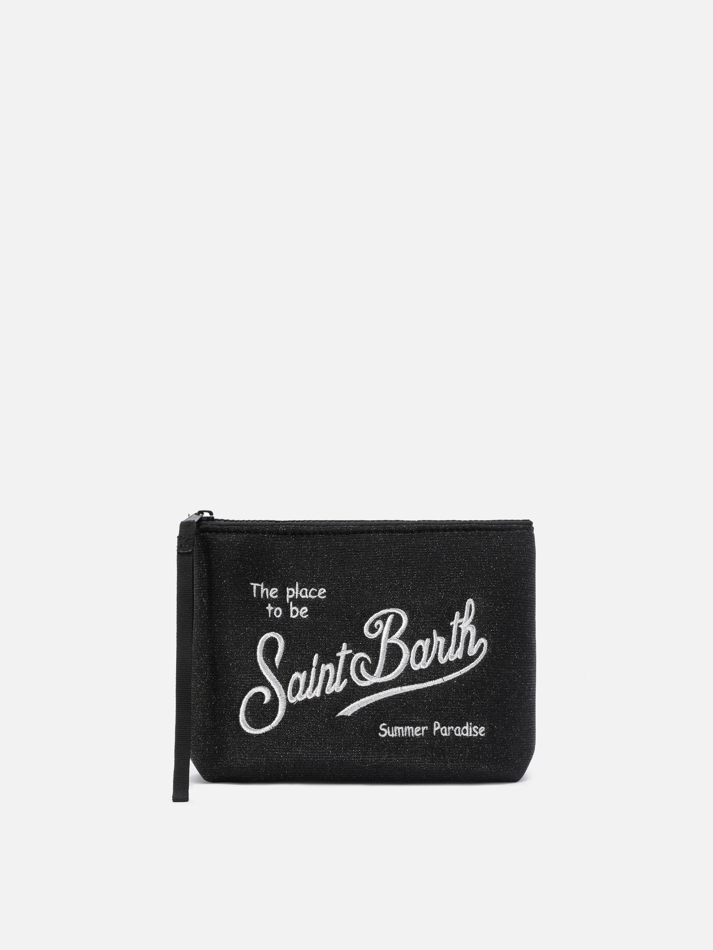 Aline Lurex black shimmer pouch