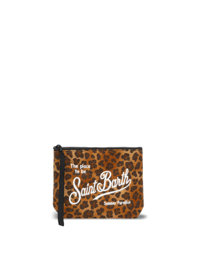Aline lurex pochette with animalier print - MC2 Saint Barth