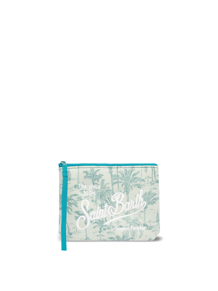 Aline lurex pochette with toile de jouy print - MC2 Saint Barth