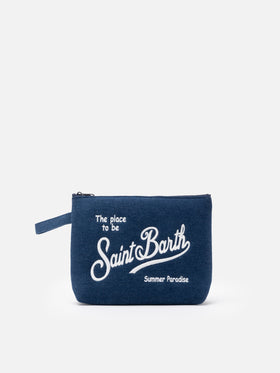 Aline L denim effect pochette - MC2 Saint Barth
