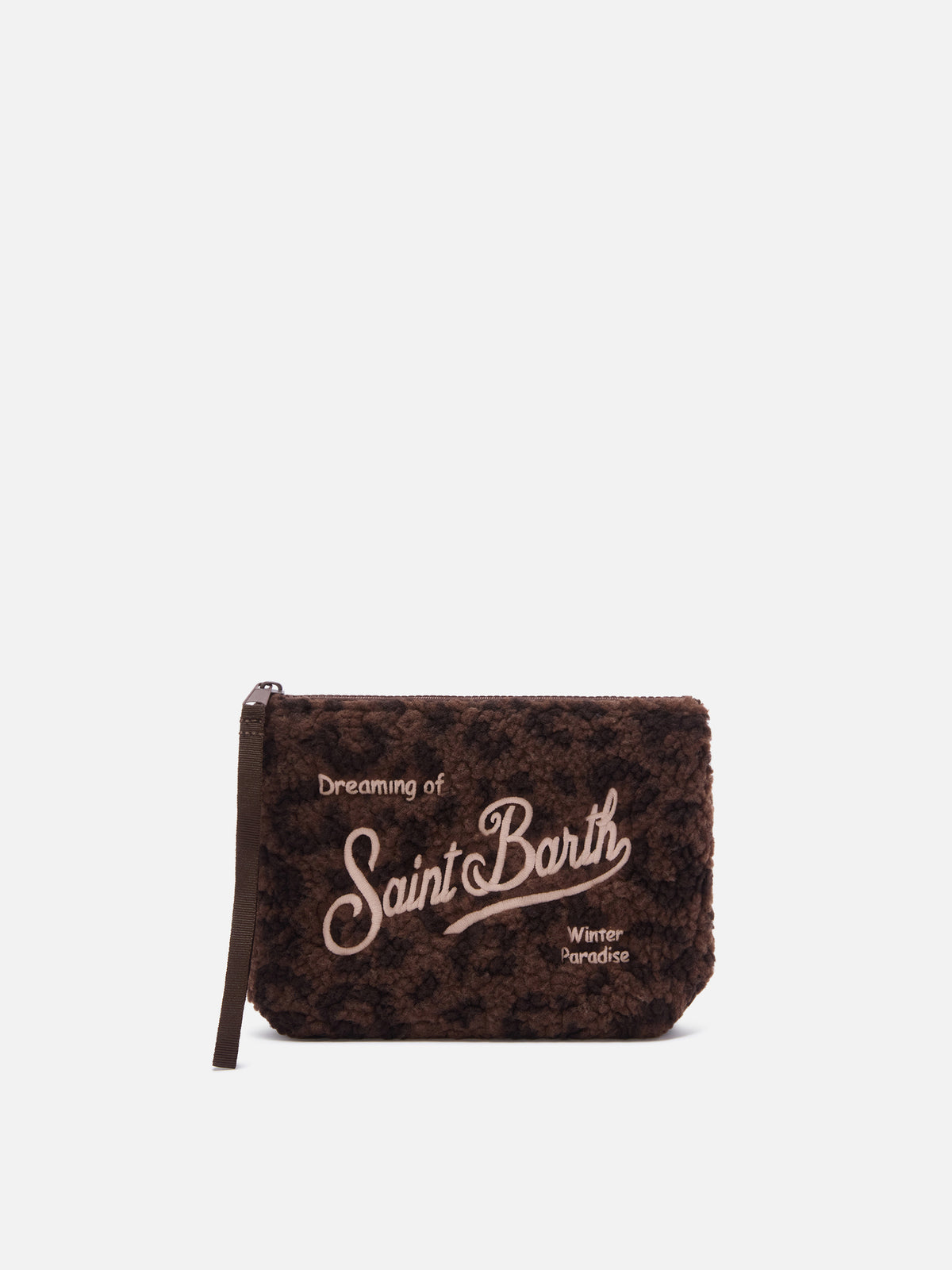 Aline Teddy pochette mit Leopardenprint 