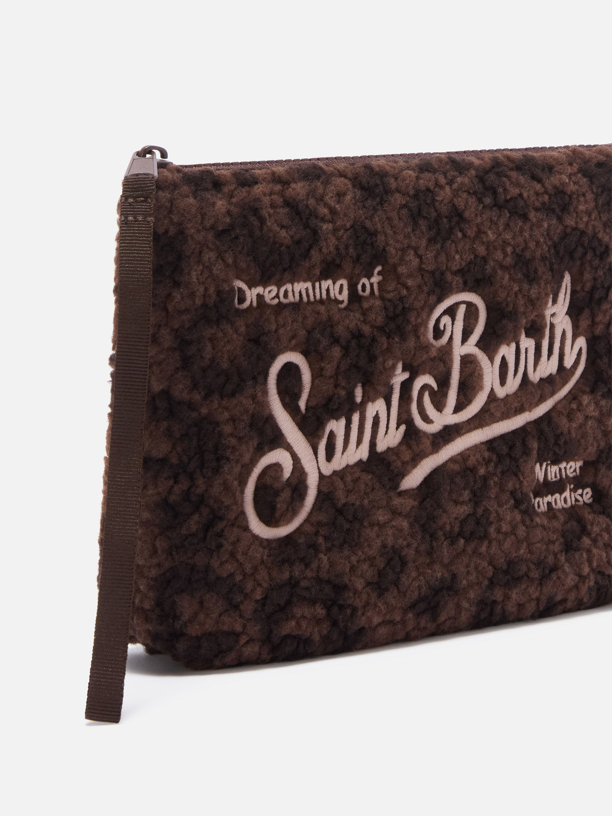 Aline Teddy pochette mit Leopardenprint 