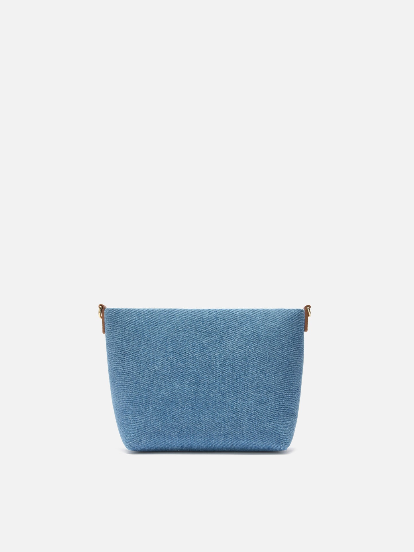 Sac Aline en denim avec détails en cuir 