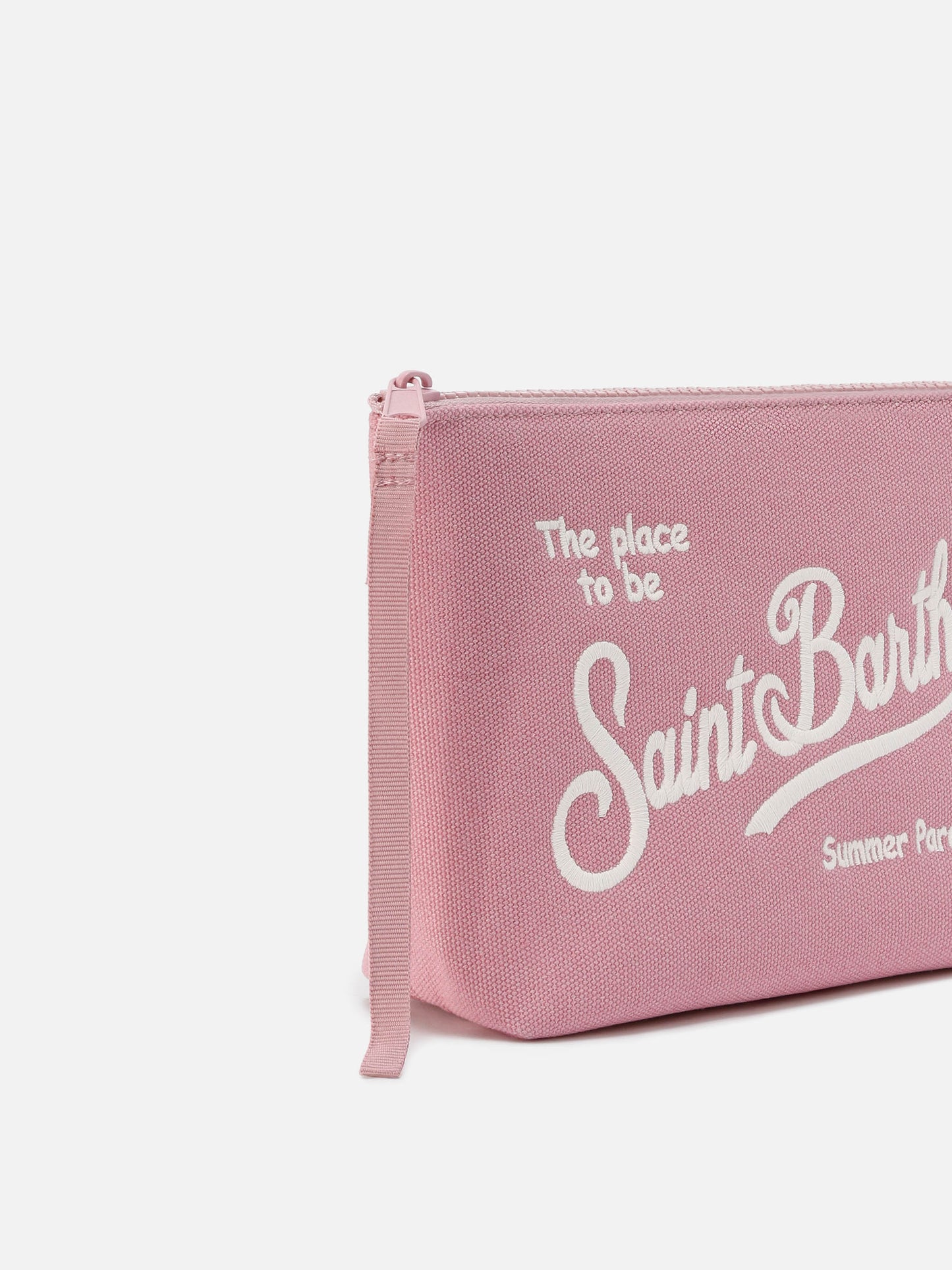 Aline pink canvas pouch