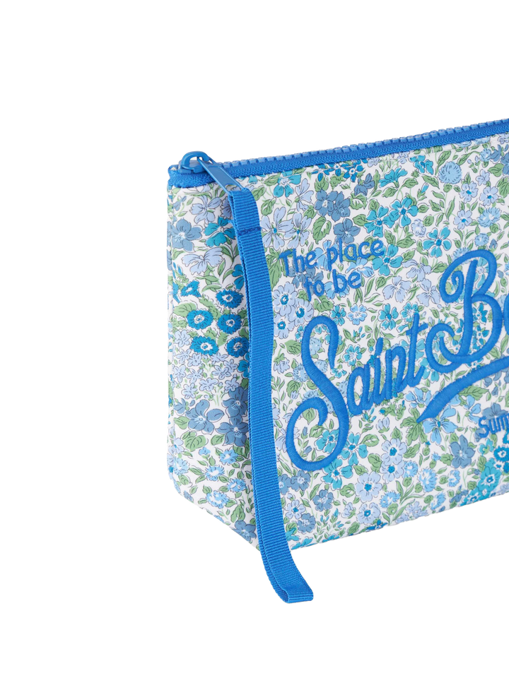 Aline scuba pochette with Joanna Luise print | MADE WITH LIBERTY FABRIC - MC2 Saint Barth