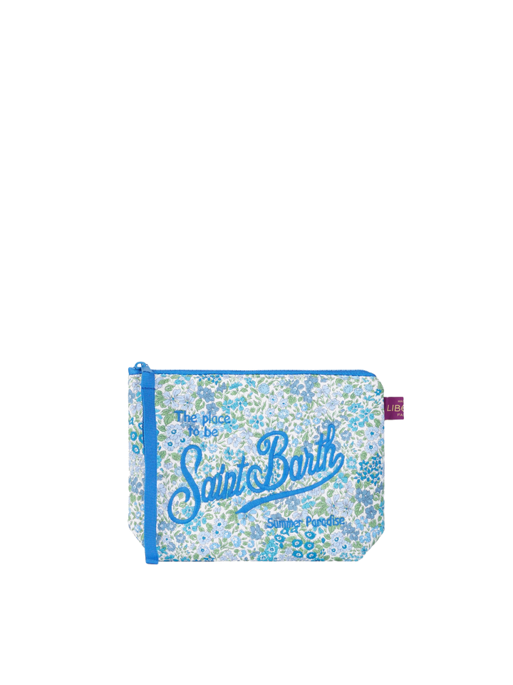 Aline scuba pochette with Joanna Luise print | MADE WITH LIBERTY FABRIC - MC2 Saint Barth