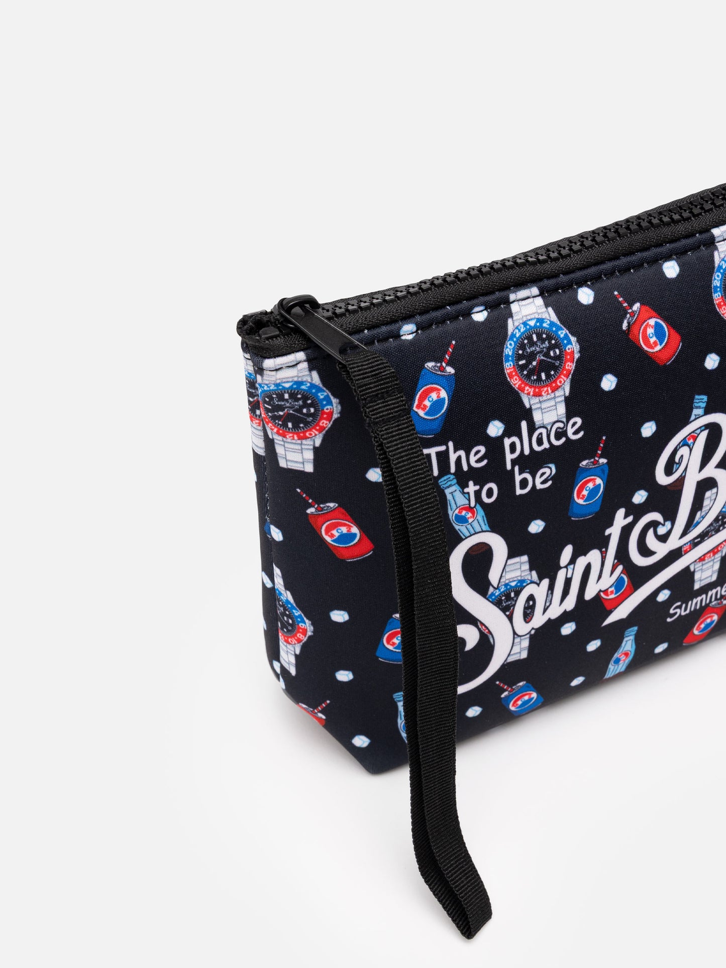 Aline scuba pochette with watch and drink print - MC2 Saint Barth