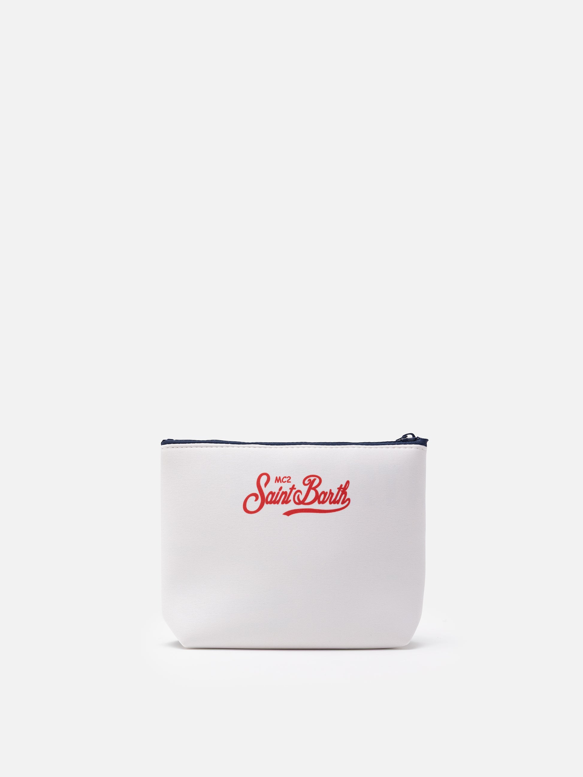 Aline scuba pochette with Saint Barth postcard print - MC2 Saint Barth
