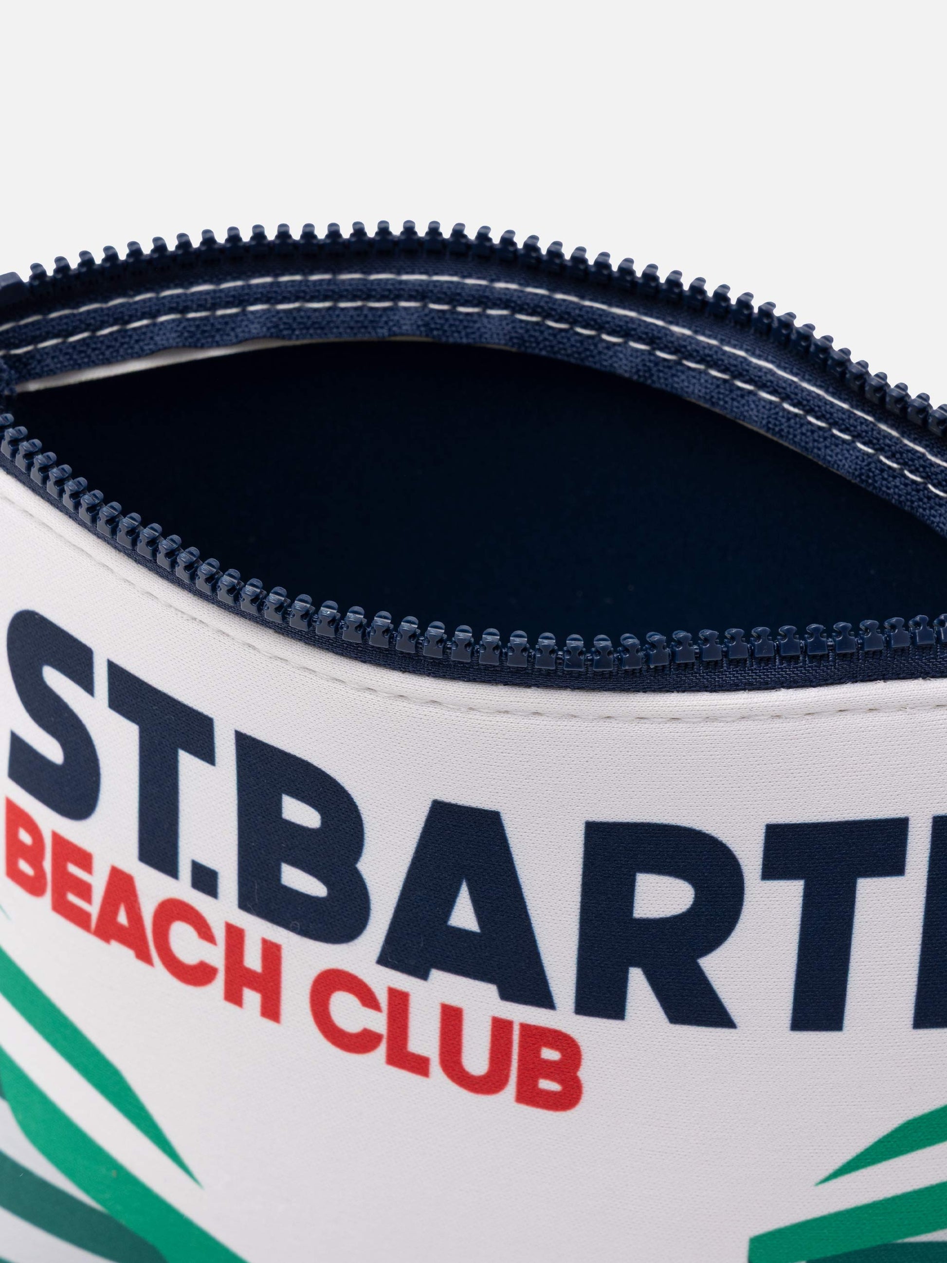 Aline scuba pochette with Saint Barth postcard print - MC2 Saint Barth