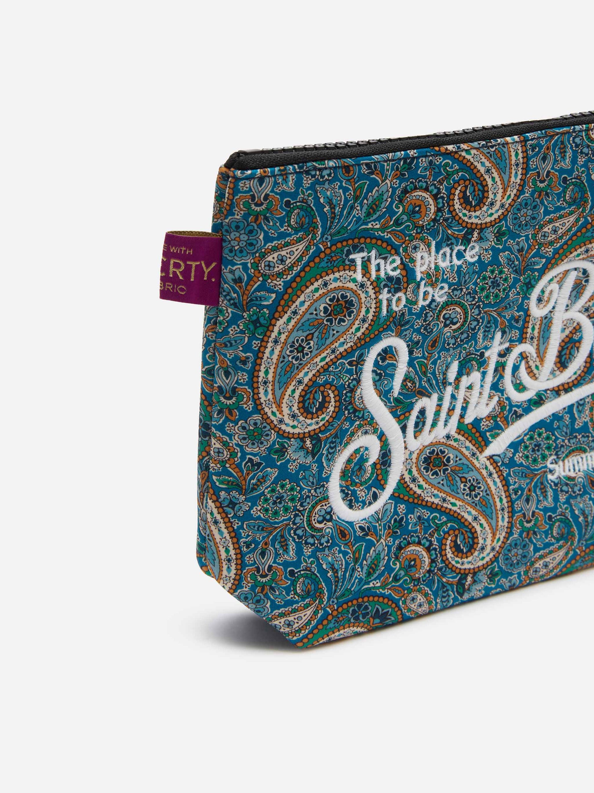 Scuba pochette Aline with Lee Manor print | MADE WITH LIBERTY FABRIC - MC2 Saint Barth