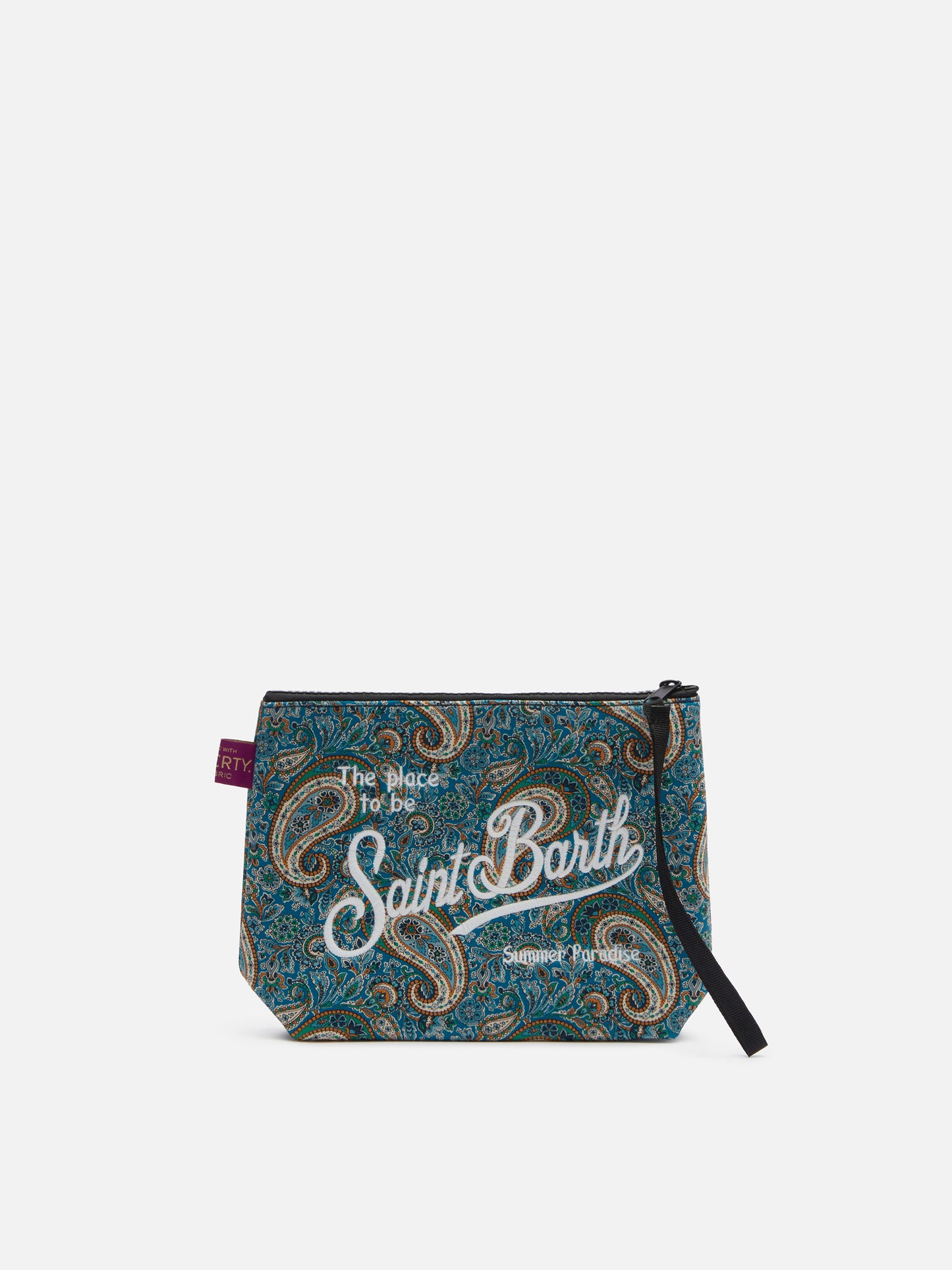 Scuba pochette Aline with Lee Manor print | MADE WITH LIBERTY FABRIC - MC2 Saint Barth