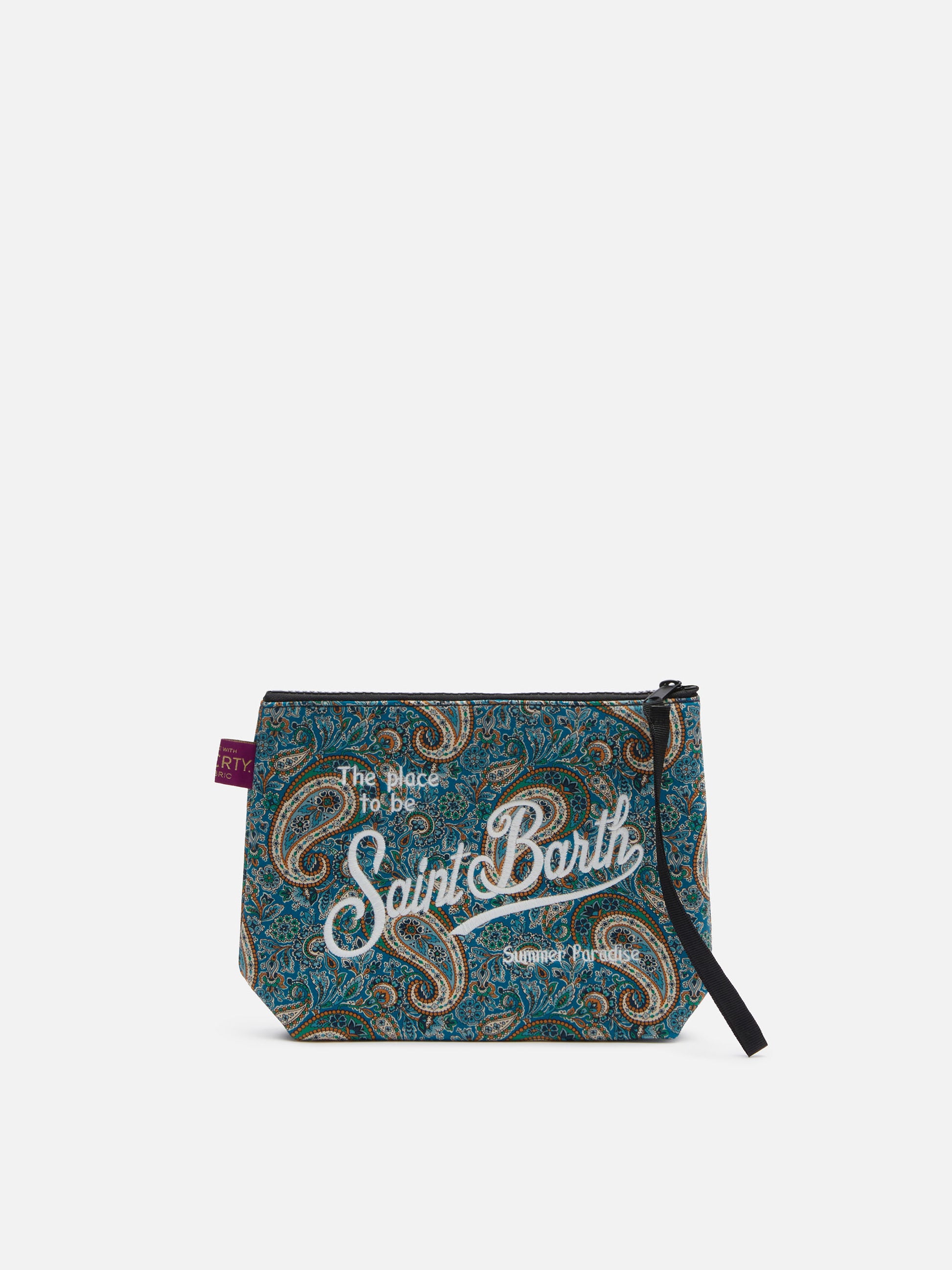 Scuba pochette Aline with Lee Manor print | MADE WITH LIBERTY FABRIC - MC2 Saint Barth