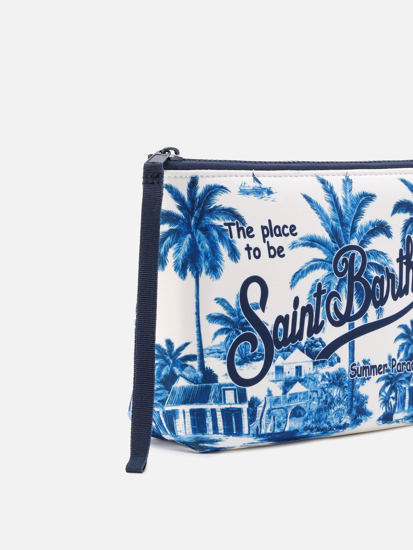 Pochette Aline in scuba con stampa Toile de Jouy | Special Edition