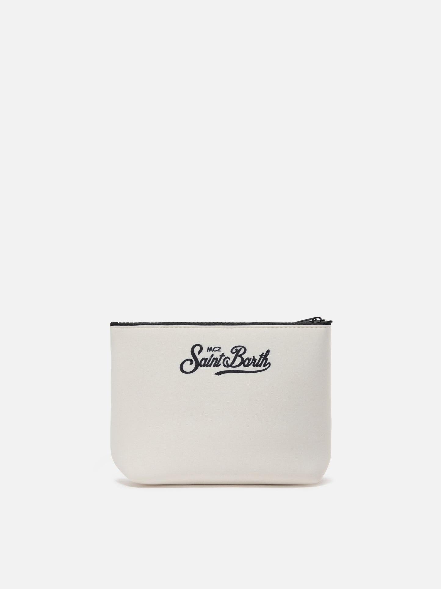 Pochette Aline in scuba bianca con ricamo Cigarette Racing Team | Special Edition
