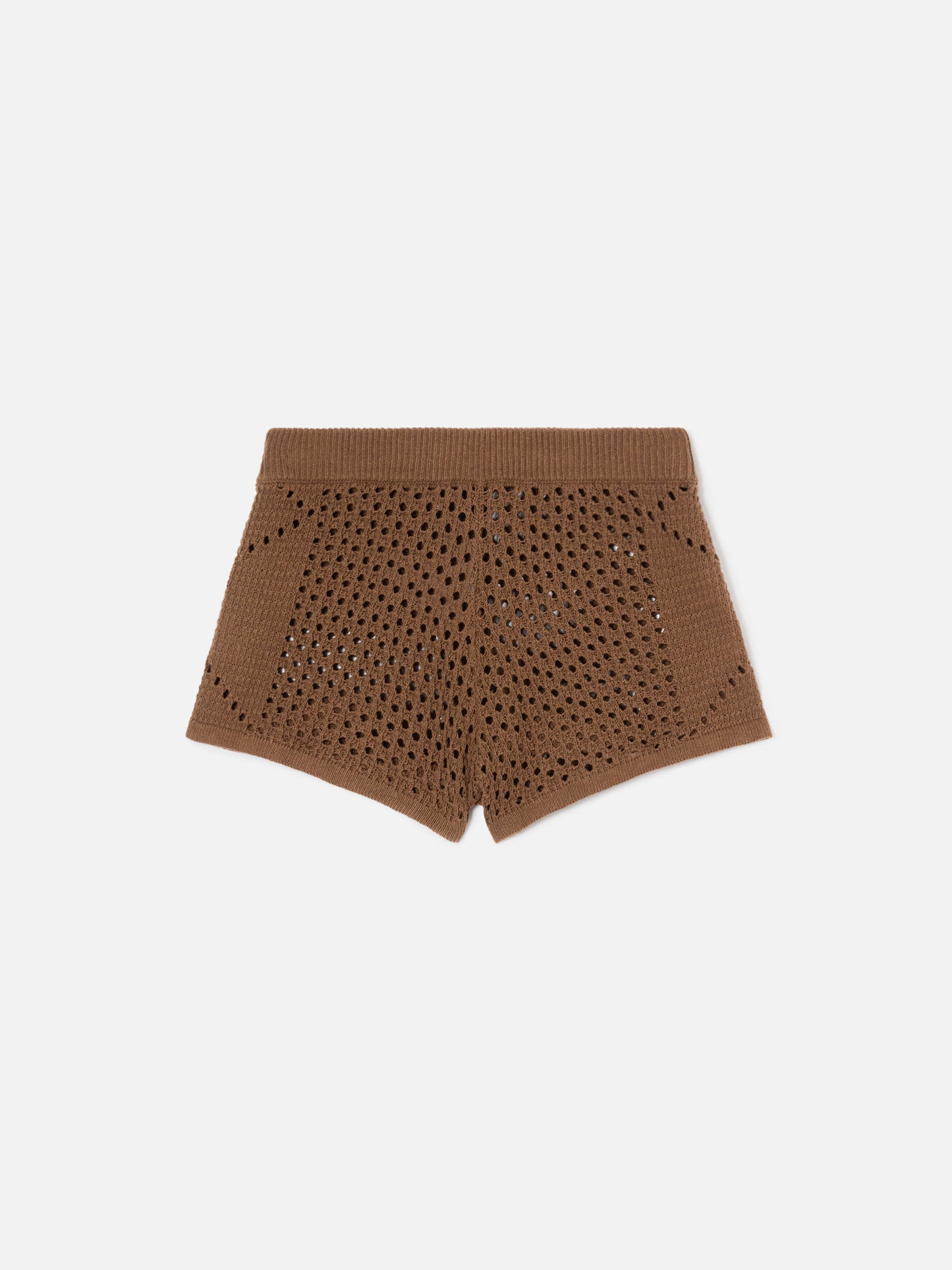 Shorts de crochet Almyra marrones 