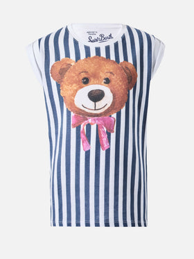 Cotton t-shirt Amelie with teddy bears print