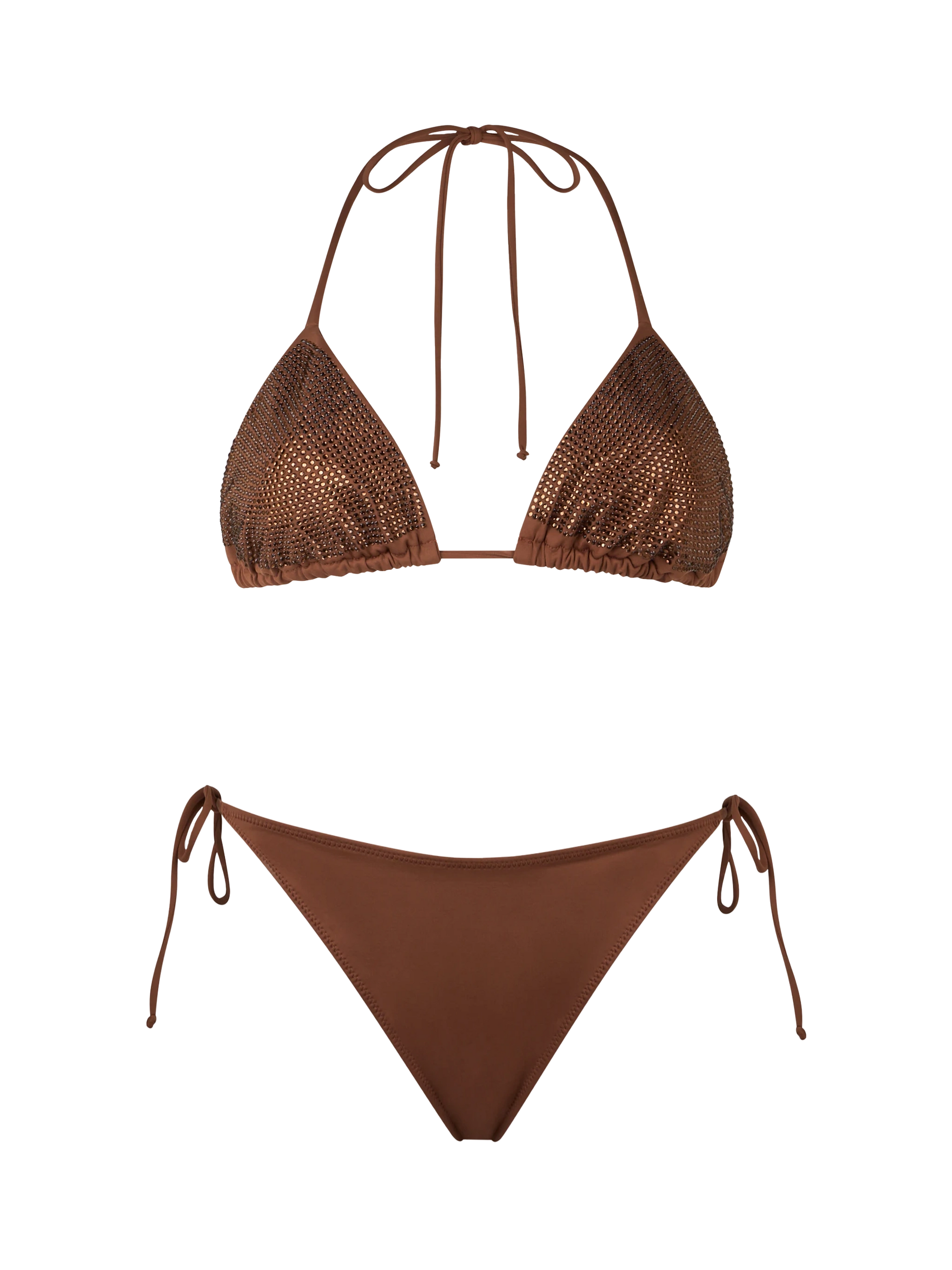 Woman triangle bikini Annabelle Virgo with rhinestones - MC2 Saint Barth