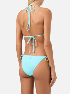 Bikini a triangolo Annabelle Marielle in verde acqua con strass