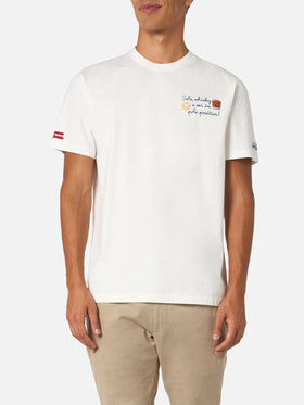 Man t-shirt Arnott with Sole, whisky... embroidery | VACANZE DI NATALE SPECIAL EDITION - MC2 Saint Barth