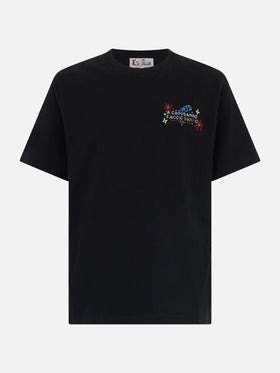 Man heavy cotton t-shirt Arnott with a Capodanno faccio danno embroidery | INSULTI LUMINOSI SPECIAL EDITION - MC2 Saint Barth