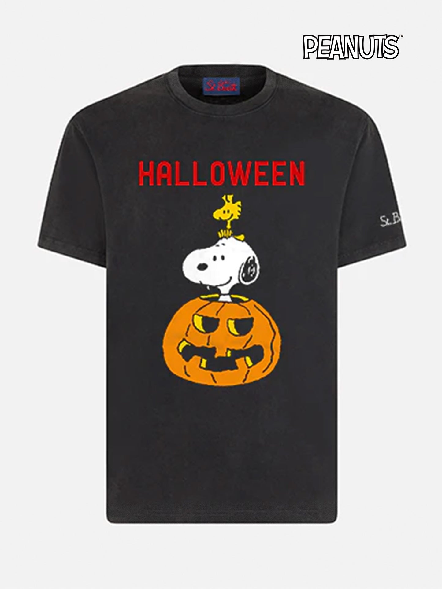 T-shirt da uomo in cotone pesante con stampa Halloween | SNOOPY - EDIZIONE SPECIALE PEANUTS™