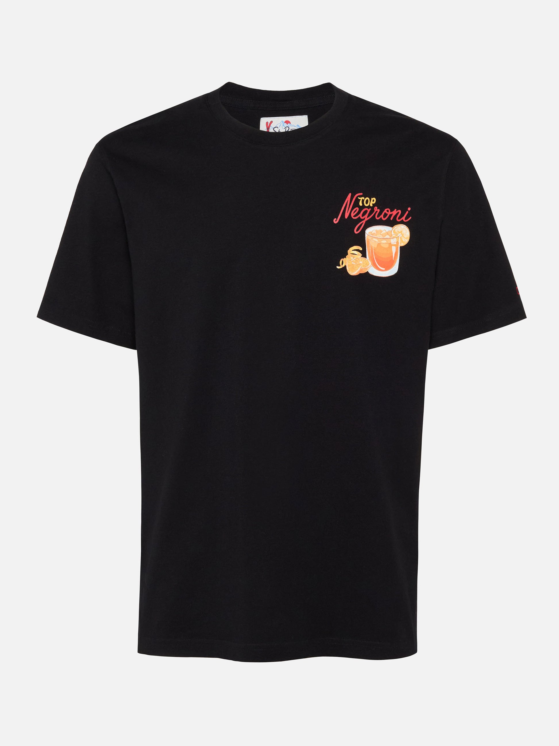 Winter cotton t-shirt Arnott with Negroni print - MC2 Saint Barth