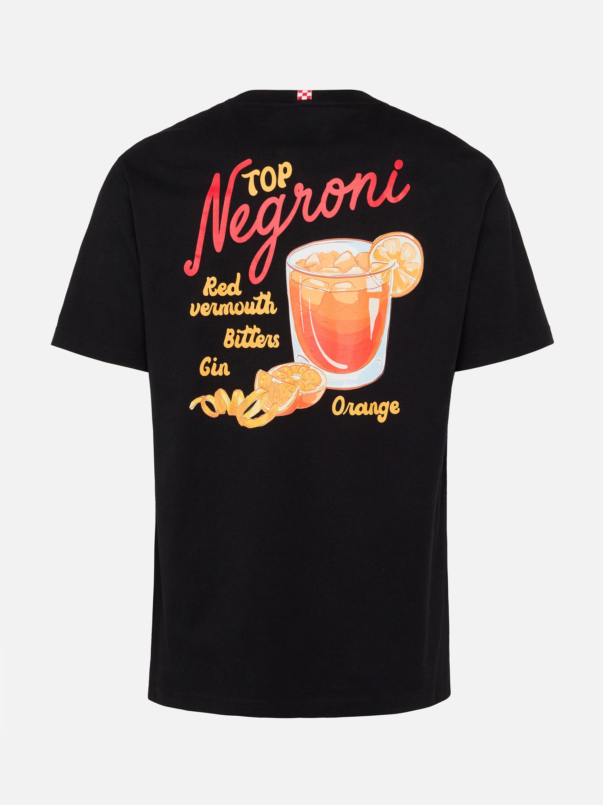 Winter cotton t-shirt Arnott with Negroni print - MC2 Saint Barth