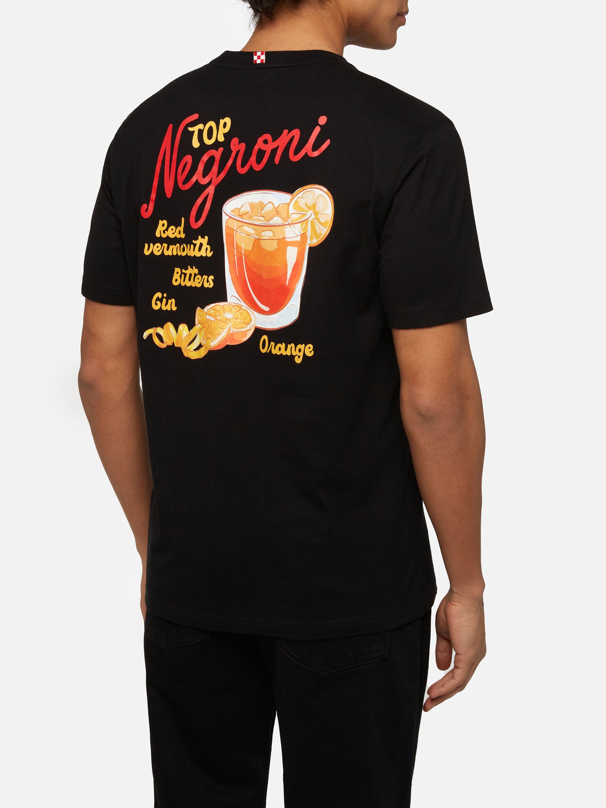 Winter cotton t-shirt Arnott with Negroni print - MC2 Saint Barth
