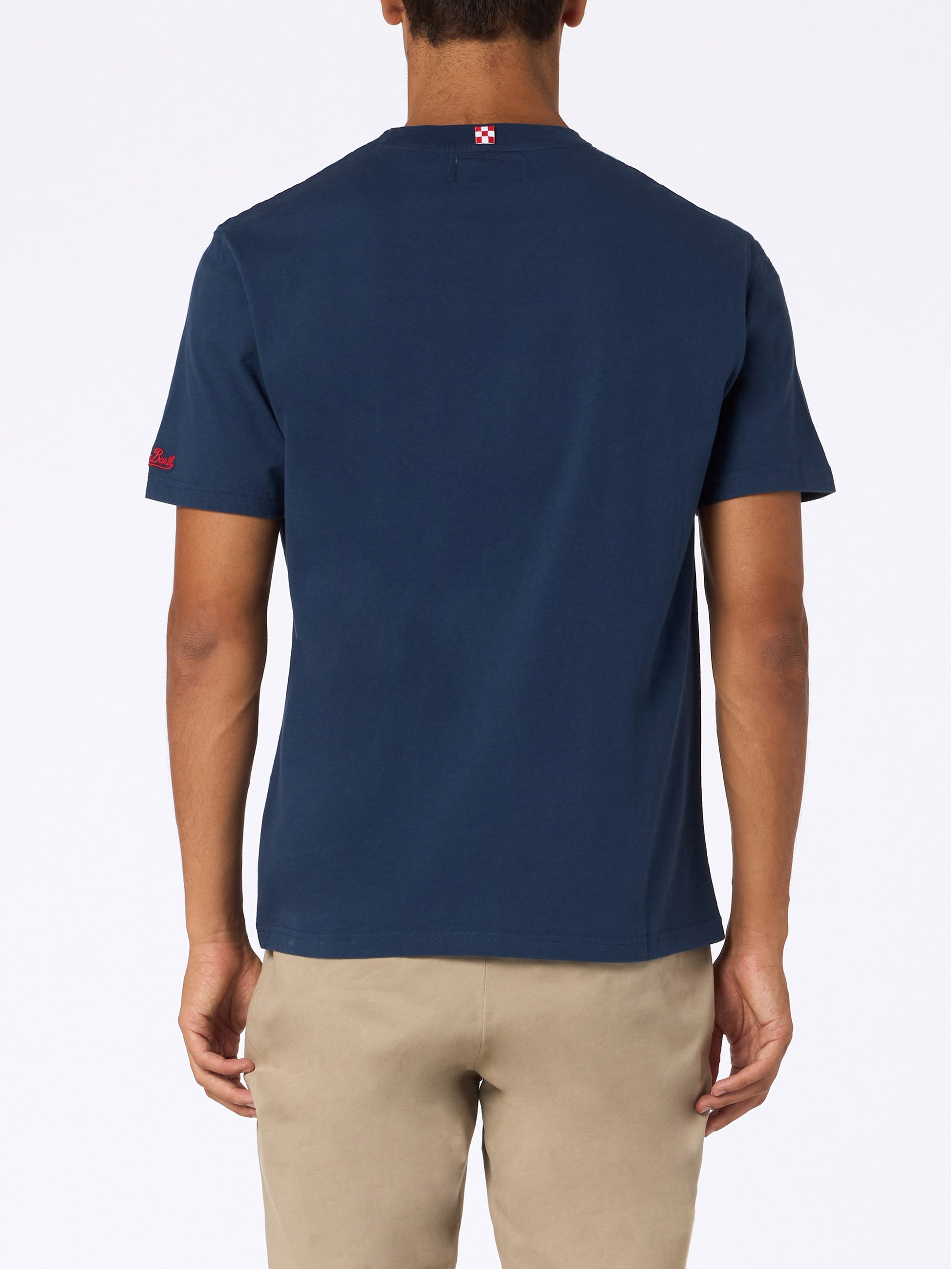 Man heavy cotton t-shirt Arnott with Mountain lover embroidery - MC2 Saint Barth
